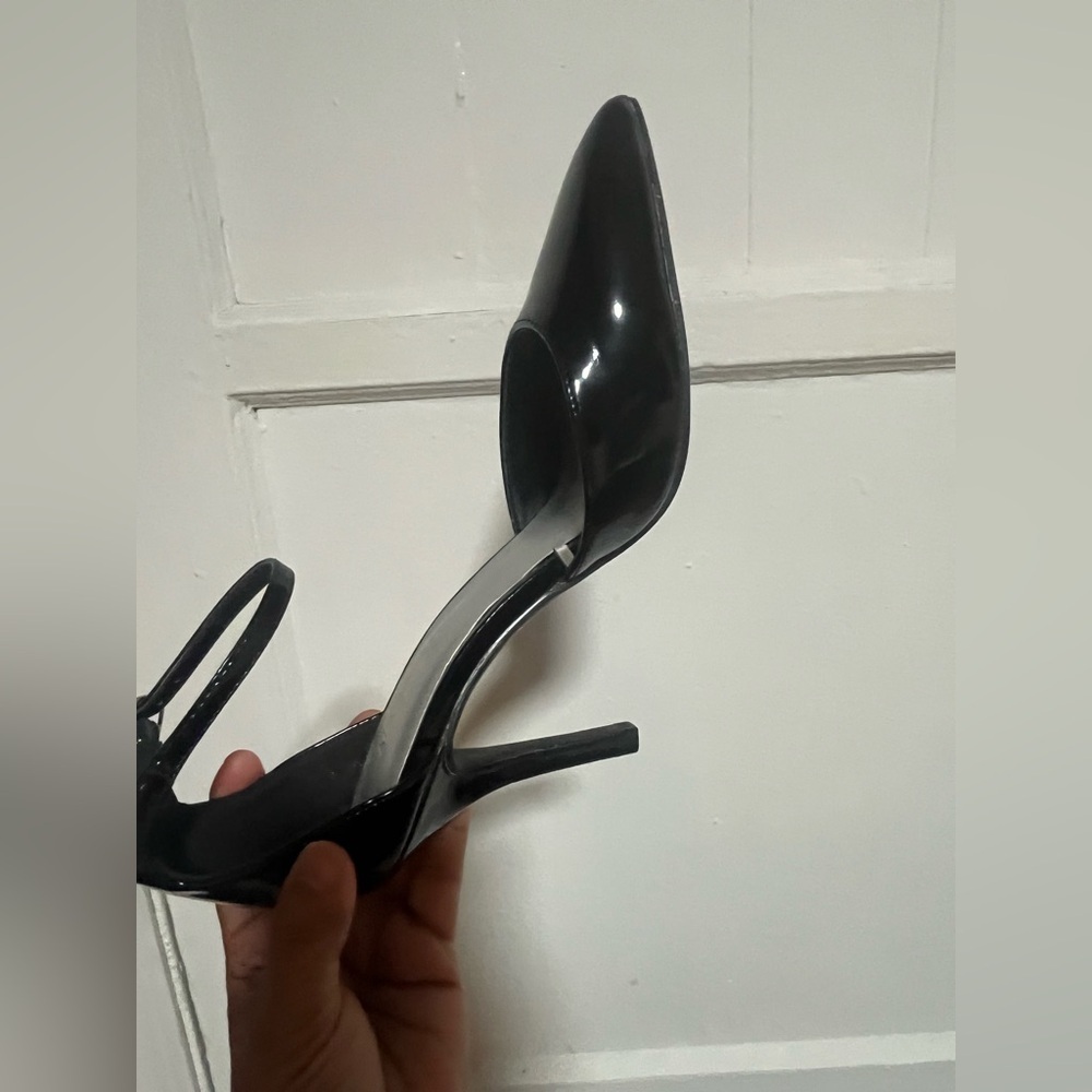 Nine West Black Heels with Ankle Strap - Picture 3 of 4